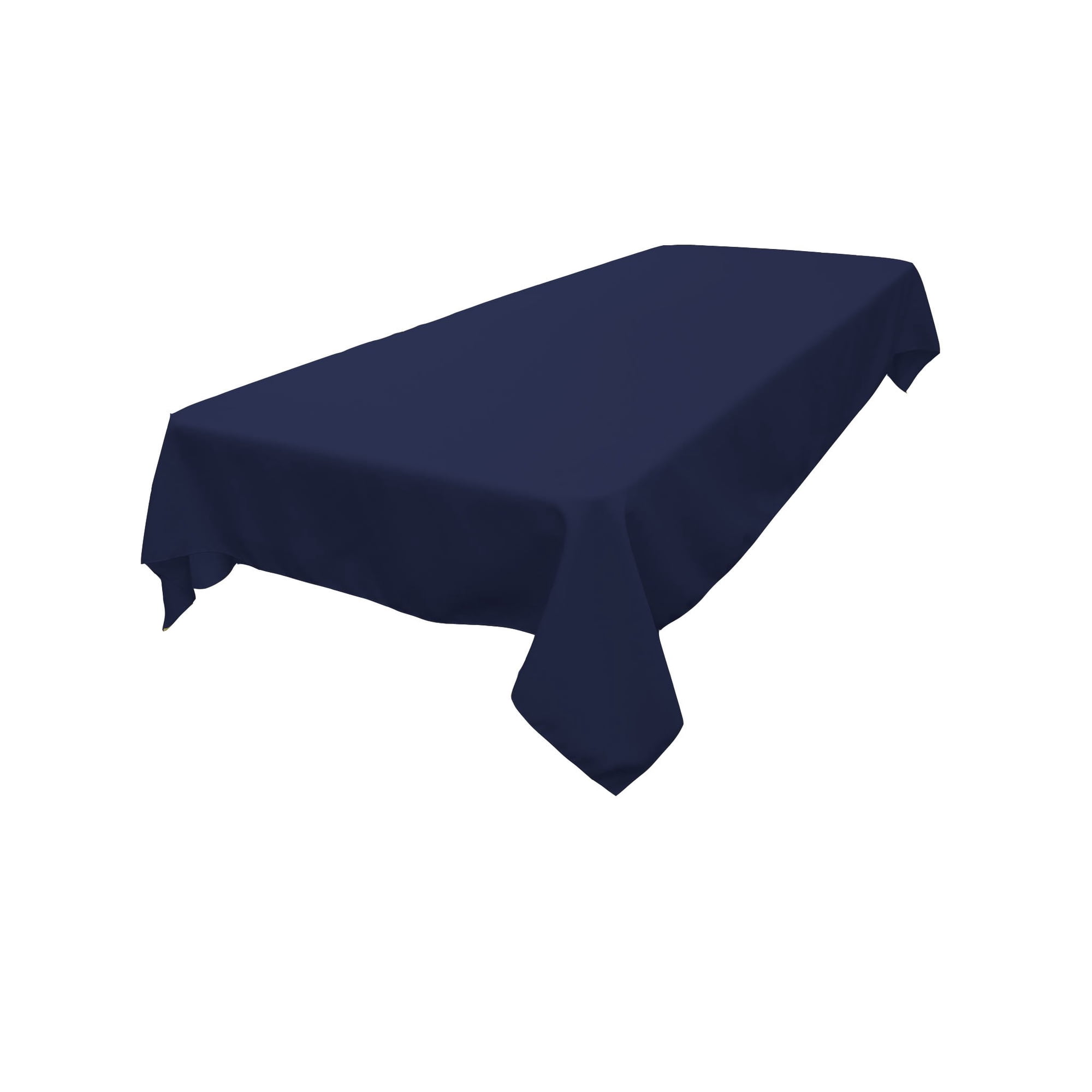 La Linen - Mantel La, Lino, Poliéster, Popelina, Lavable, 152 X 213 Cm, Azul Marino