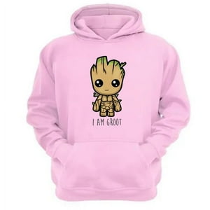Genérico - Poleron Canguro Groot Rosa Talla L Unisex
