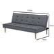 thumbnail image 4 of Futón Turin 170x75x75 Cm Gris Oscuro, 4 of 6
