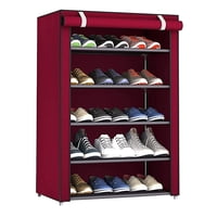 Importclick - Zapatero Organizador Hogar Tela 5 Niveles Red Wine