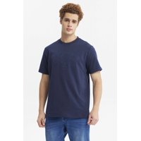 Fashionspark - Polera Hombre Regular Print A Tono Azul