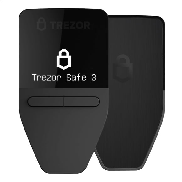 Monedero de hardware criptográfico Trezor Safe 3 con elemento seguro