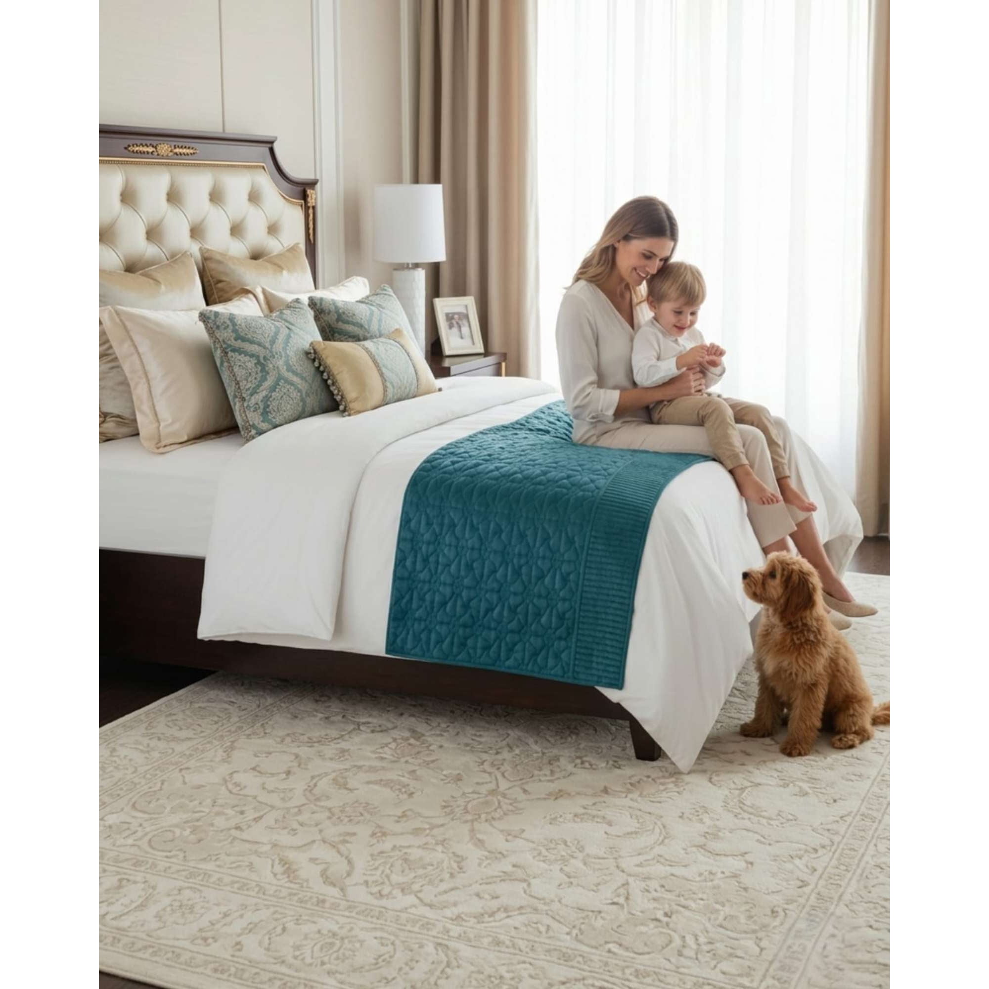 Mylhogar - Bufanda De Cama Plush Premium Confort Termico