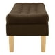 thumbnail image 3 of Banqueta Wood 2c Felpa 05 Chocolate, 3 of 4