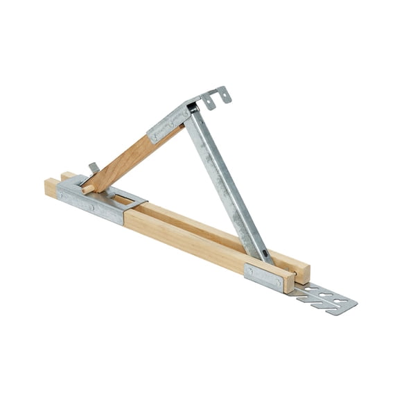 Soporte de techo Qual-Craft, acero y madera, ajustable 45/60 grados