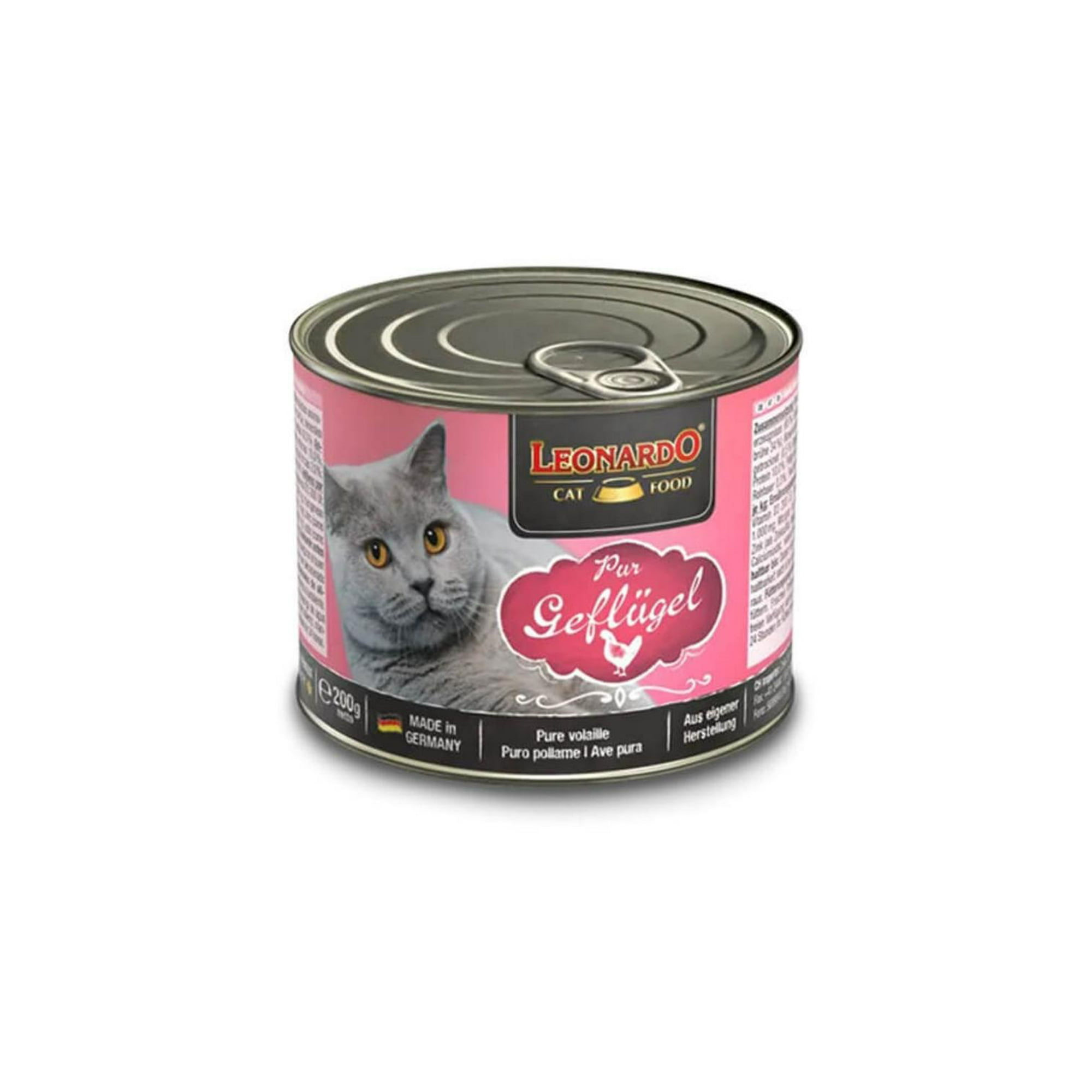 Genérico - Alimento Leonardo Sabor Ave - Lata 200 G Amarillo 756126-1