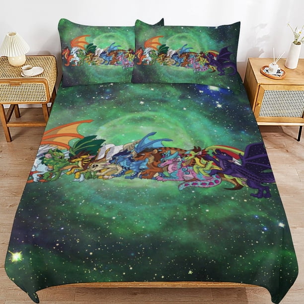 Wings Of Fire WOF Comforter Set 3 Pieces Quilt Cover Set Soft Bedding Sets for All Seasons