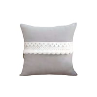 Genérico - Set De 4 Fundas De Cojin Con Pompon 45X45 S4