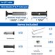 thumbnail image 2 of [Kit de barandillas para cables] Muzata Swageless Invisible Black, 10 pares, 2 of 6