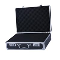 Bothyi - Estuche De Transporte De Aleación De Aluminio Maletín Impermeable Liviano Multiusos Negro Cerradura Mediana