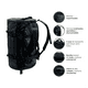 thumbnail image 4 of Pack Bolso Duffel 60 lts Black + Banano impermeable Lhotse, 4 of 7