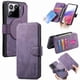 thumbnail image 1 of Funda Billetera Magnética para Xiaomi 15 Soporte Tarjetas Desmontable Morado, 1 of 6