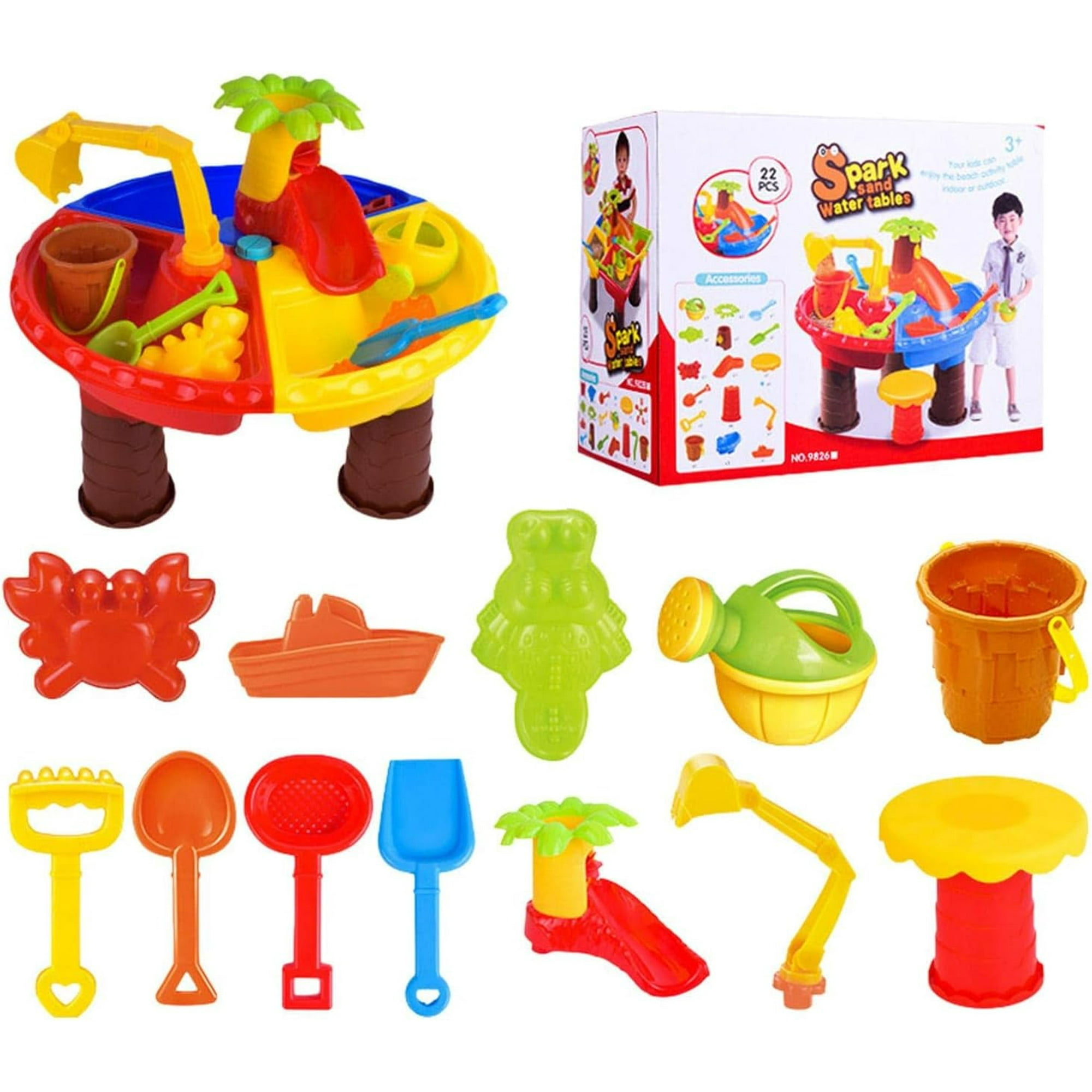 Mundo Toys - Juego De Mesa De Arena Y Agua Para Niños Con Accesorios Mudo Toys