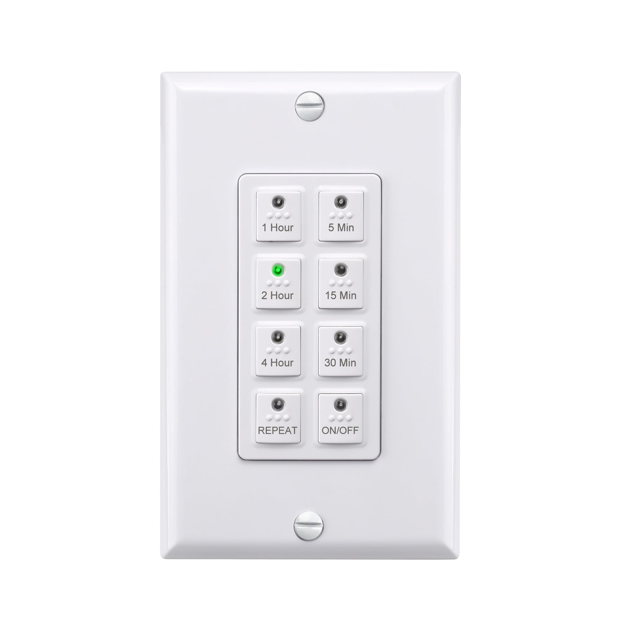 Interruptor Temporizador Digital De Pared Bn-link 5-15-30-60 Min 2-4h Blanco