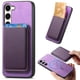 thumbnail image 4 of Funda de Cuero Magnética con Tarjetero para Samsung Galaxy S23 FE Cubierta Delgada Morado, 4 of 5