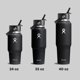 thumbnail image 5 of Botella de agua Hydro Flask Wide Flex Straw de 950 ml, color negro, 5 of 6