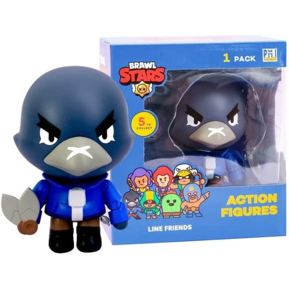 Figura de acción P.M.I. Brawl Stars Crow, 11,43 cm de altura, coleccionable