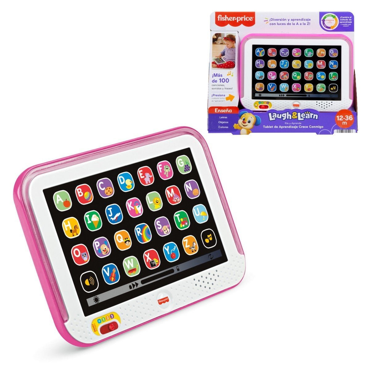 Tablet Crece Conmigo Rosa Fisher-price Ríe Y Aprende 6 M+