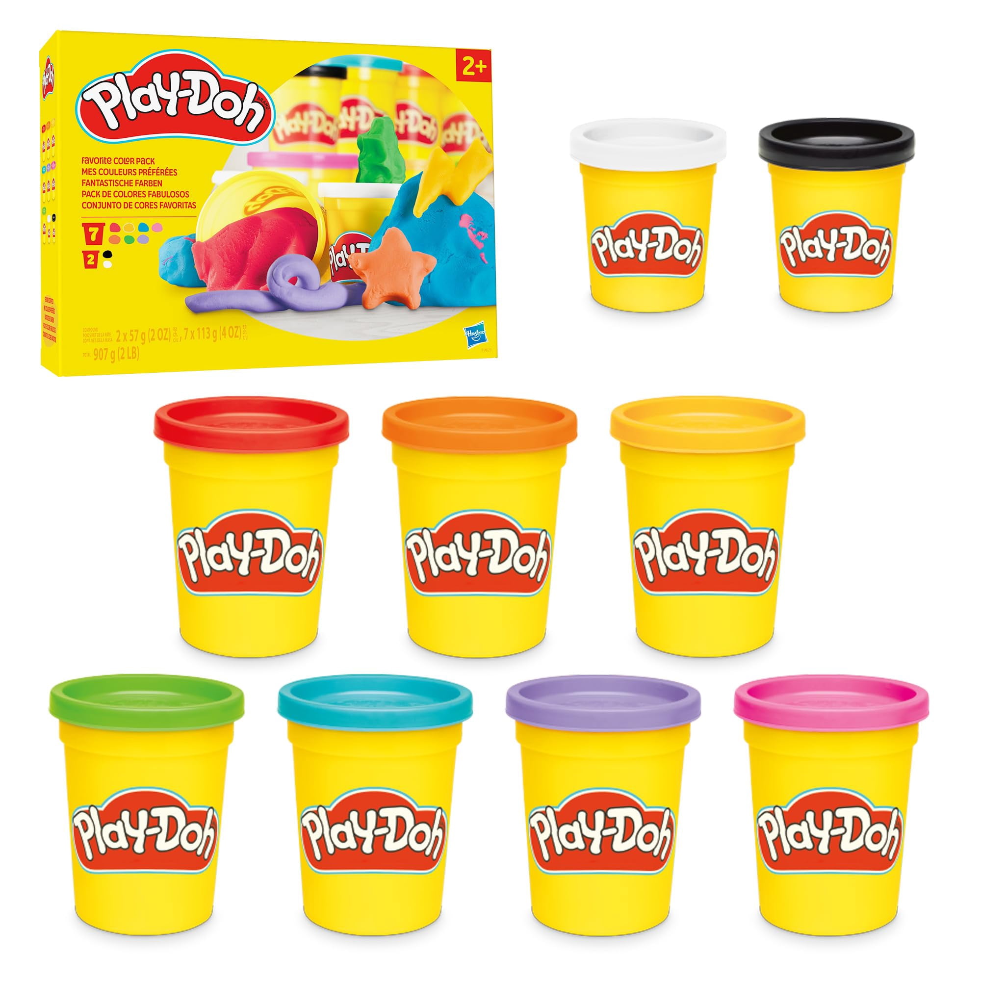 Kit Play-Doh Para Estampar Y Moldear Con Más De 30 Herramientas Y 10 Colores De Plastilina, Para Niños A Partir De 3 Años