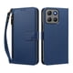 thumbnail image 1 of Funda Tipo Billetera para Motorola Moto G17 4G/G17 Power 4G con Soporte y Bolsillo con Cierre Azul profundo, 1 of 1