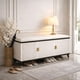 thumbnail image 1 of Zapatero Gabinete Homer Design Xg017 4 Puertas Asiento Cuero Blanco, 1 of 7