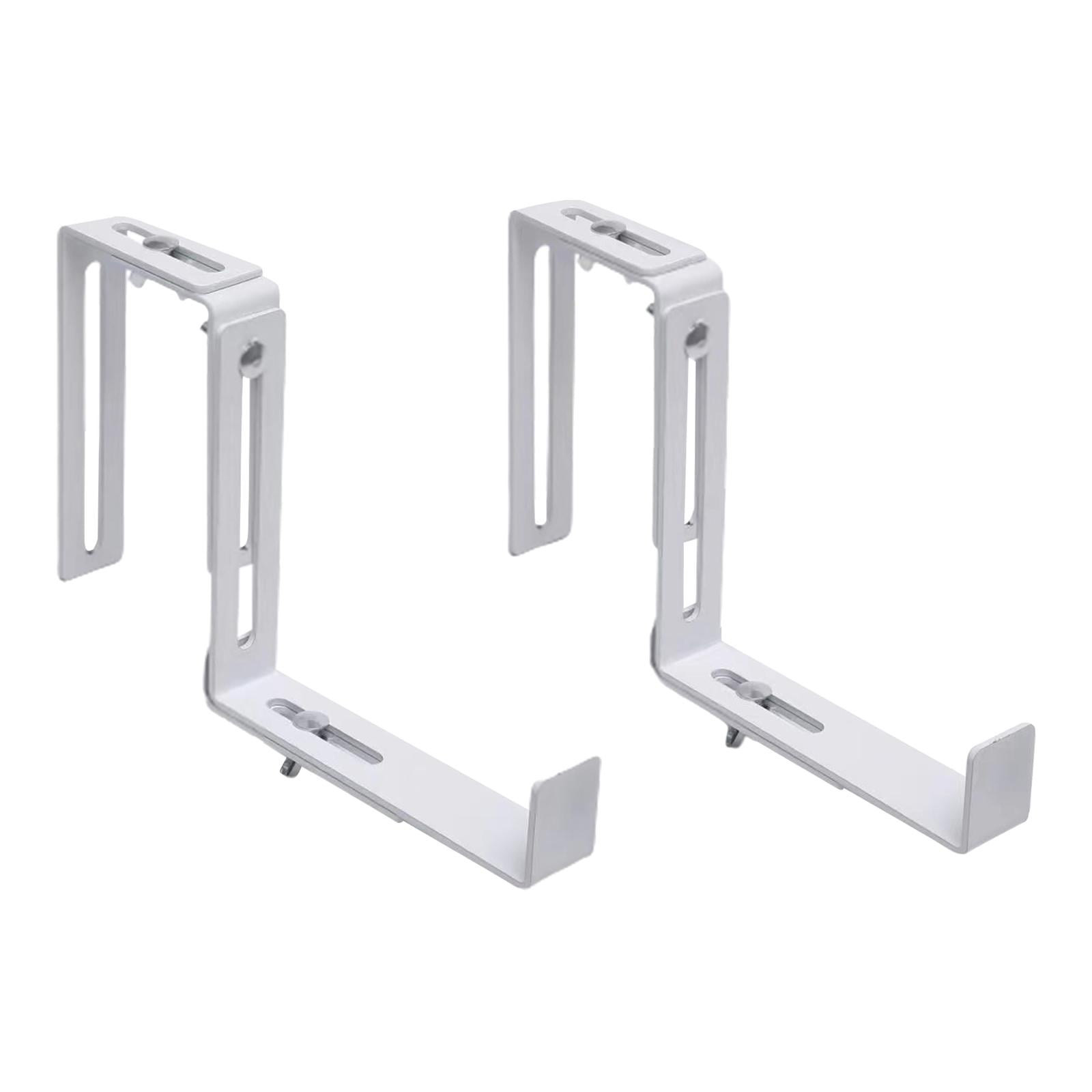 Ioensy - 2x Soporte Para Caja De Flores, Soporte Para Cubierta, Soportes Para Caja De Ventana Al Aire Libre, Cestas De Flores