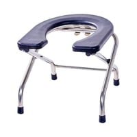 Magideal - Taburete De Asiento De Inodoro Para Silla De Ducha De Baño, Usos Múltiples Cómodos, Tablero De Asiento Esmerilado Fácil De Lavar Asiento De Silla De Negro 33Cm Alto