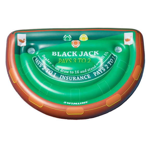 Mesa inflable de blackjack, balsa, línea de natación, impermeable
