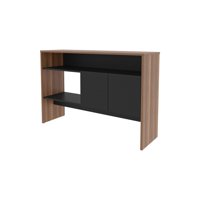 Fmfurniture - Arrimo 2 Puertas 80X120X35 Cm Fm-002C - Cafe Claro / Negro