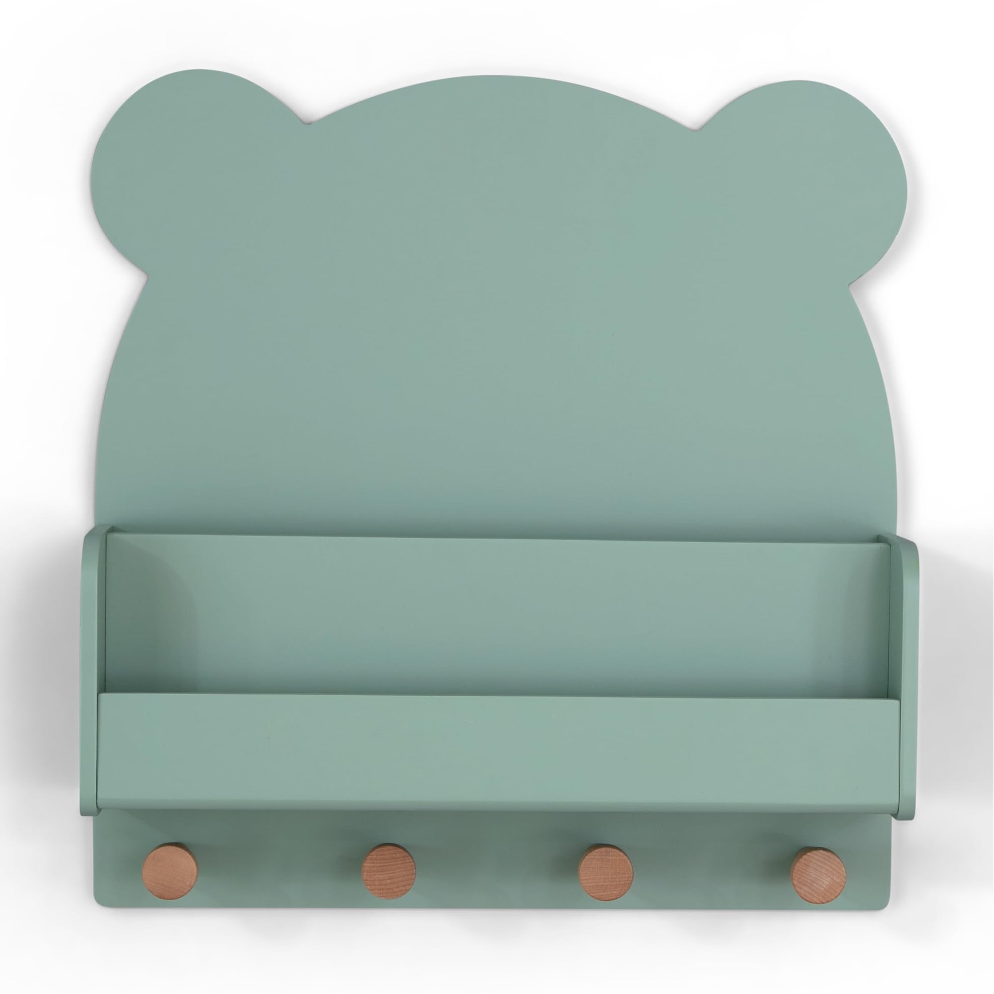 Estante De Pared Delta Children Brannan Bear En Verde Salvia 45x13x47 Cm