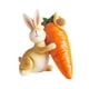 thumbnail image 2 of Estatua De Conejo Y Zanahoria, Pequeña Artesanía, Figura De Pascua Para Decoración, Estantería De Baño, Que Lleva Una Zanahoria, 2 of 5