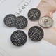 thumbnail image 1 of Xiao Hua Botones metálicos para chaqueta, 50 piezas de botones de aleación sólida plateados y negros de 0,59 pulgadas, kit de bricolaje para reparar y mejorar prendas de vestir., 1 of 3