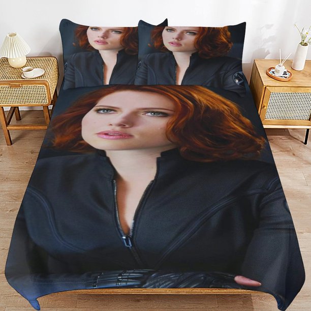 Black Widow Bedding Sets Ultra Soft Skin-Friendly Duvet Cover 3 Piece, Cute Comforter Cover Bed Set for Boys Girls Kids