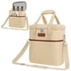 thumbnail image 1 of Bolsa enfriadora de vino Opux de 6 botellas, aislada, color crema, 1 of 8