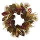 thumbnail image 1 of Corona artificial de hojas de magnolia casi naturales con bayas de 27 pulgadas, 1 of 3