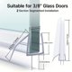 thumbnail image 3 of 1/2pcs Frameless Shower Door Bottom Seal Stop Shower Leaks And Create A Water Barrier 3/8inch*(19.68"x2), 3 of 4