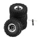 thumbnail image 2 of 4x Neumático Rueda Neumáticos De Camión RC Para 1/18 RC Camión Escalada Coche Repuestos Negro, 2 of 5