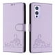 thumbnail image 5 of Funda tipo cartera FOXDOCK para OnePlus 9 con soporte, ranuras, RFID, diseño de gato, 5 of 5