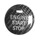 thumbnail image 3 of Decoración del botón de arranque del motor, decoración del coche, accesorios para el automóvil, pegatina de arranque, cubierta del botón de encendido Negro, 3 of 5