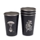thumbnail image 1 of Set 4 Vasos Acero 480 Ml Negro Flora Chilena, 1 of 3