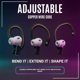 thumbnail image 2 of Ganchos de oreja ajustables de silicona para AirPods Pro 3 WC, 2 of 8