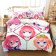 thumbnail image 1 of The Quintessential Quintuplets Bedding Set Bed Set Aldult Kid Bedroom Duvetcover Sets Anime, 1 of 5