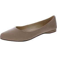 Flat Nine West Speakup Para Mujer, Piel Natural, Tamaño 8.5 W