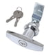 thumbnail image 1 of Bloqueo de Seguridad para Mango de Puertas de Garaje Plata, 1 of 3