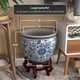 thumbnail image 5 of Maceta Pecera Red Lantern 16" de Porcelana Floral Azul y Blanca, 5 of 7