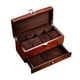 thumbnail image 4 of Caja De Reloj Contenedor De Madera Práctico Portátil Para Relojes De Pulsera Marrón Oscuro, 4 of 5