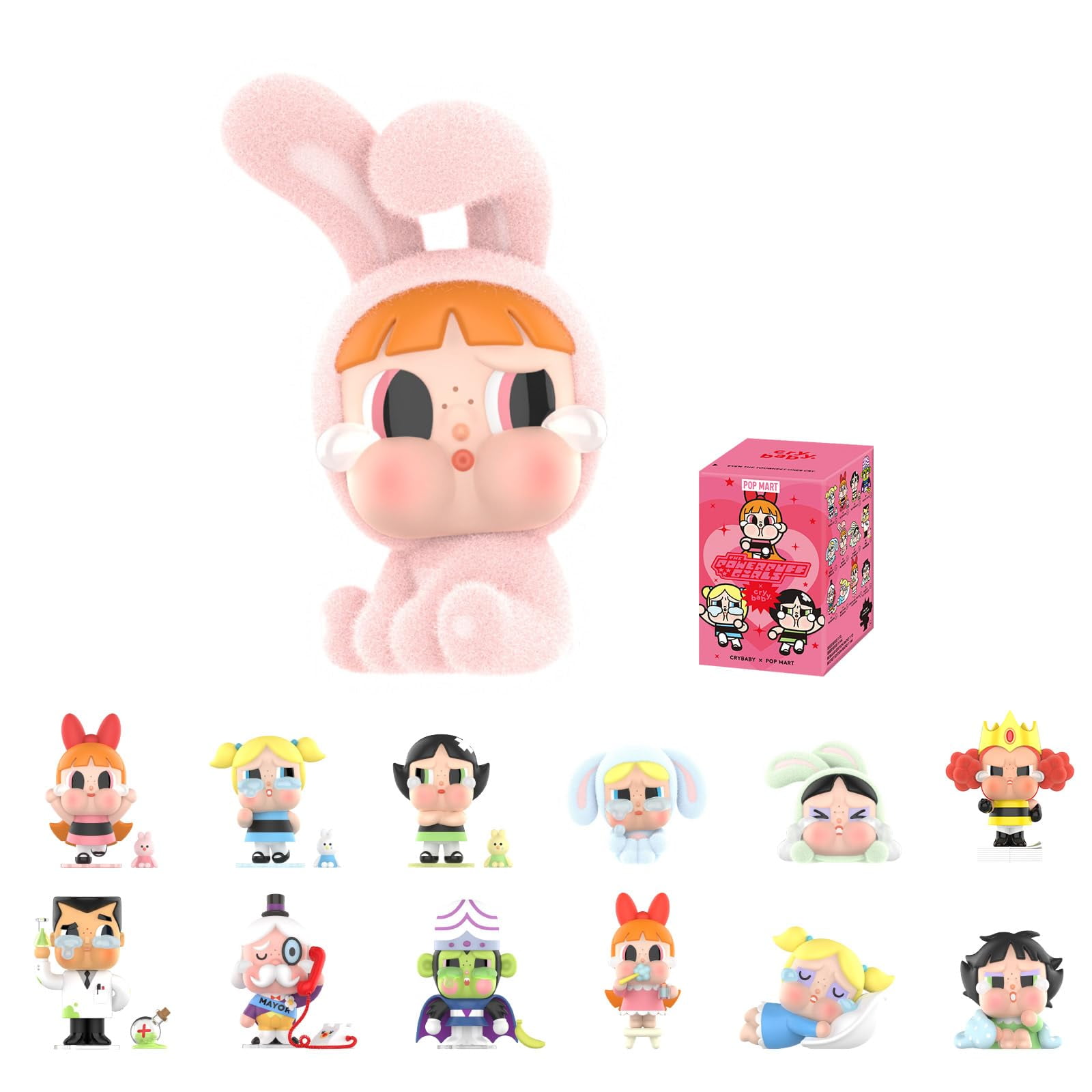 Figura Serie Pop Mart Crybaby X Powerpuff Girls