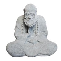 Magideal - Estatua De Buda De Estilo Chino, Figurita Sentada, Adorno De Resina, Microescultura De Paisaje Para Balcón, Dormitorio, Mesa, Decoración De Habitación