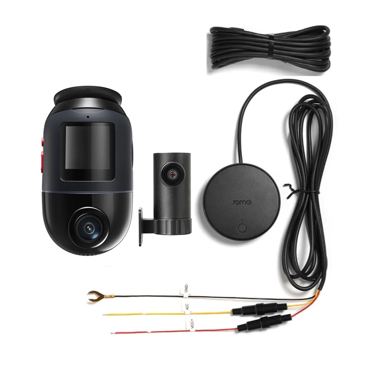 Pack 70mai Cámara Para Vehículo Frontal 360° 4k Hdr 60fps Trasera 1080p X800-2 + Modulo 4g Up04