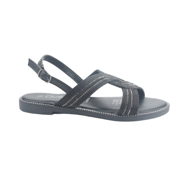Sandalia Chalada Mujer Alki-10 Negro Casual